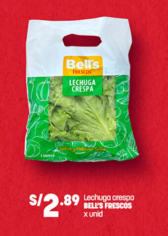 Plaza Vea Lechuga crespa BELL'S FRESCOS x unid oferta