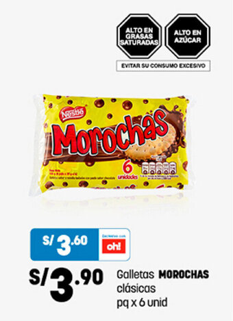 Plaza Vea Galletas MOROCHAS clásicas pq x 6 unid oferta