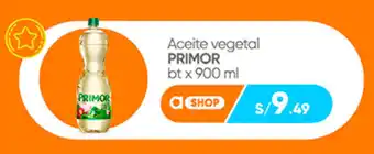 Plaza Vea Aceite vegetal PRIMOR bt x 900ml oferta