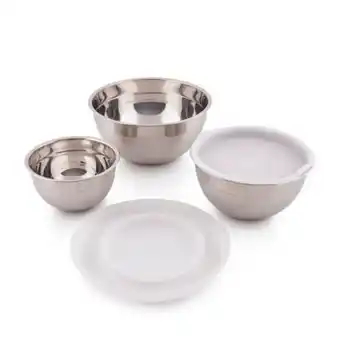 Tottus Set de bolos acero inoxidable con tapa x3 oferta