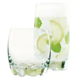 Tottus Juego de vasos vidrio 12 pzas oferta
