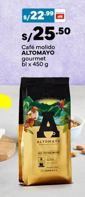 Plaza Vea Café molido ALTOMAYO gourmet bl x 450g oferta