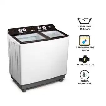 Hiraoka Lavadora semiautomática miray lms-158 16kg oferta