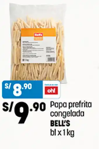Plaza Vea Papa prefrita s/congelada BELL'S bl x 1kg oferta