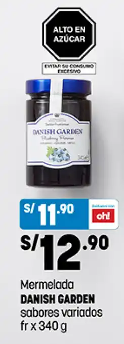 Plaza Vea Mermelada DANISH GARDEN sabores variados fr x 340g oferta