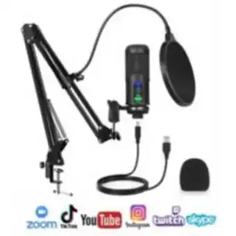 Linio Micrófono para pc usb condensador profesional para stream y podcast oferta