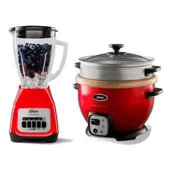 Hiraoka Licuadora oster blstkagrpb053 1.5l + olla arrocera oster ckstrc7130r053 2.2l oferta