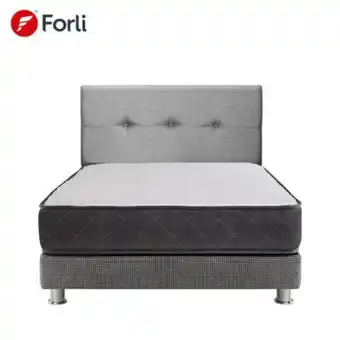 Tottus Dormitorio forli cama samay 1.5 plazas + cabecera plata + 1 almohada oferta
