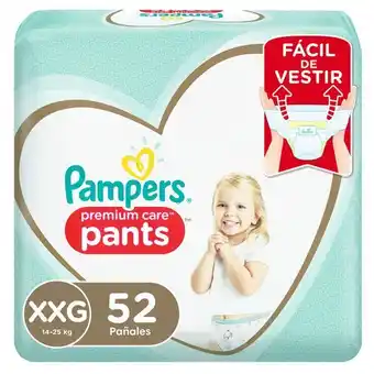 Metro Pañales para bebé pampers pants premium care talla xxg 52un oferta