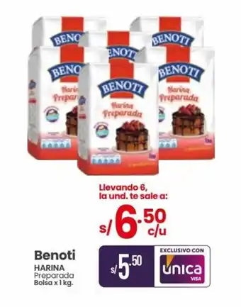 Vega Benoti HARINA Preparada Bolsa x 1 kg. oferta