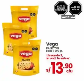 Vega Vega PANETÓN Bolsa x 800 gr. oferta