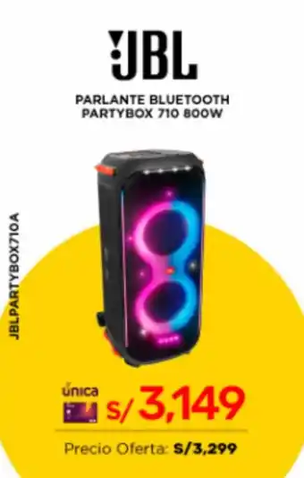 La Curacao JBL PARLANTE BLUETOOTH PARTYBOX 710 800W oferta