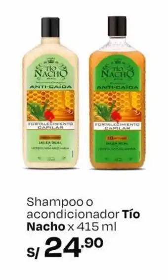 Wong Shampoo o acondicionador Tío Nacho x 415 ml oferta