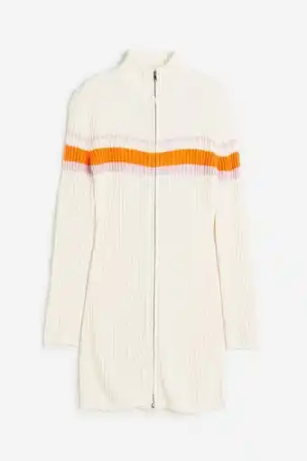 H&M Vestido tejido en punto acanalado con cierre oferta