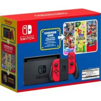 Phantom Nintendo switch consola (joy-con rojos) – edición mario day + 1 juego a escoger oferta