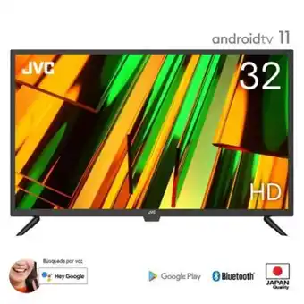 Tottus Televisor jvc 32'' led hd android bt smart tv lt-32kb208 oferta