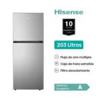Maestro Refrigeradora hisense 203l top mount oferta