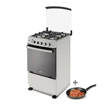 Hiraoka Cocina a glp miray cerezo 4 hornillas + sartén miray smra-28cm oferta