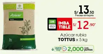 Tottus Azúcar Rubia Tottus x5kg oferta