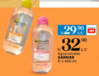 Plaza Vea Agua micelar GARNIER fr x 400 ml oferta