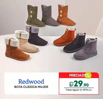 Tottus Redwood BOTA CLÁSICA MUJER oferta
