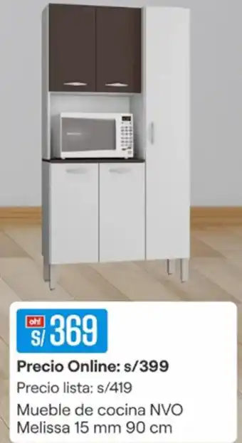 Promart Mueble de cocina NVO Melissa 15 mm 90 cm oferta