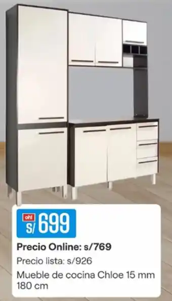 Promart Mueble de cocina Chloe 15 mm 180 cm oferta