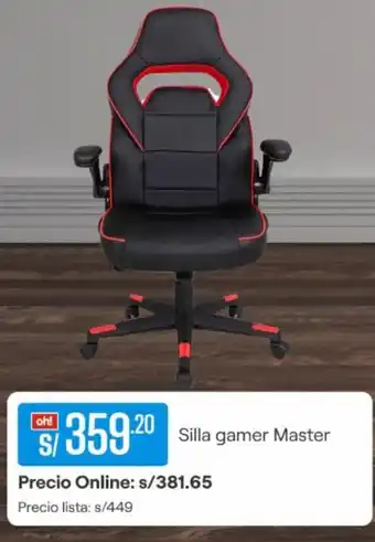 Promart Silla gamer Master oferta