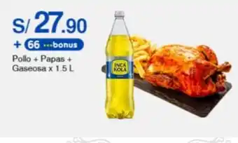 Metro Pollo + Papas + Gaseosa x 1.5 L oferta