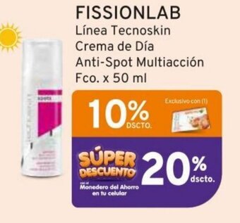 Mifarma FISSIONLAB Línea Tecnoskin Crema de Día Anti-Spot Multiacción Fco. x 50 ml oferta
