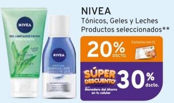 Mifarma NIVEA Tónicos, Geles y Leches Productos seleccionados** oferta