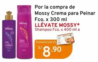 Mifarma Por la compra de Mossy Crema para Peinar Fco. x 300 ml oferta