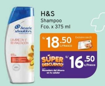 Mifarma H&S Shampoo Fco. x 375 ml oferta