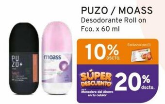 Mifarma PUZO / MOASS Desodorante Roll on Fco. x 60 ml oferta
