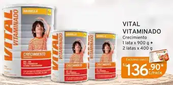 Mifarma VITAL VITAMINADO Crecimiento 1 lata x 900 g + 2 latas x 400 g oferta