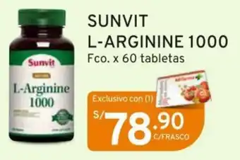 Mifarma SUNVIT L-ARGININE 1000 Fco. x 60 tabletas oferta