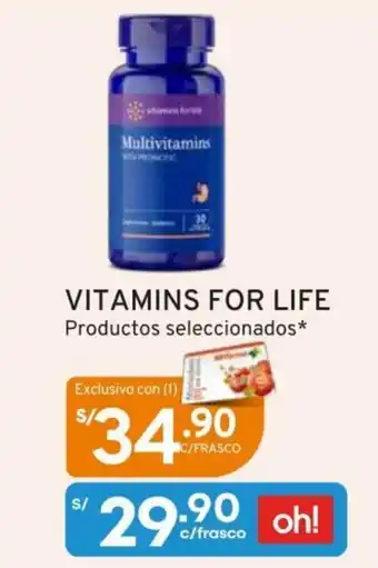 Mifarma VITAMINS FOR LIFE Productos seleccionados* oferta