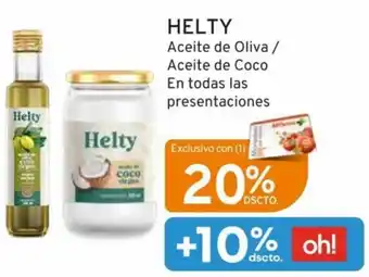 Mifarma HELTY Aceite de Oliva / Aceite de Coco En todas las presentaciones oferta