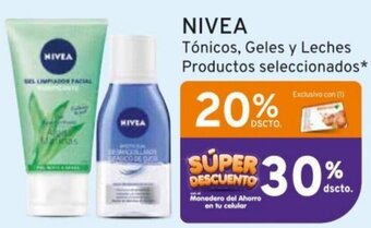 Mifarma NIVEA Tónicos, Geles y Leches Productos seleccionados* oferta