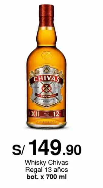 Metro Whisky Chivas Regal 13 años bot. x 700 ml oferta