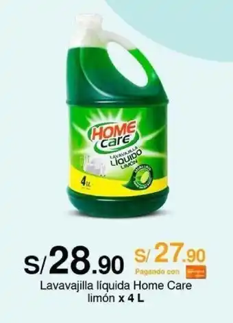 Metro Lavavajilla líquida Home Care limón x 4 L oferta