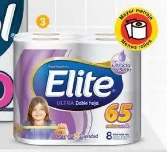 Metro Papel higiénico Elite Ultra Doble Hoja x 65 metros x 8 rollos oferta