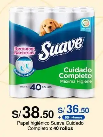 Metro Papel higiénico Suave Cuidado Completo x 40 rollos oferta