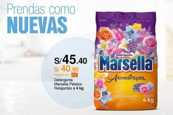 Metro Detergente Marsella Pétalos Relajantes x 4 kg oferta