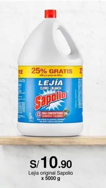 Metro Lejía original Sapolio x 5000 g oferta