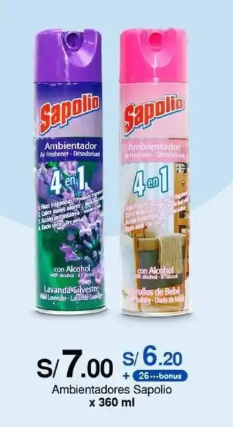 Metro Ambientadores Sapolio x 360 ml oferta