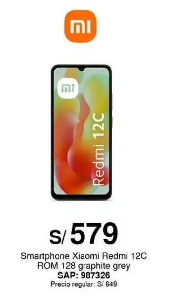 Metro Smartphone Xiaomi Redmi 12C ROM 128 graphite grey SAP: 987326 oferta
