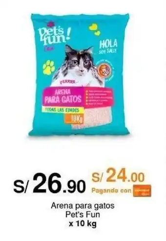 Metro Arena para gatos Pet's Fun x 10 kg oferta