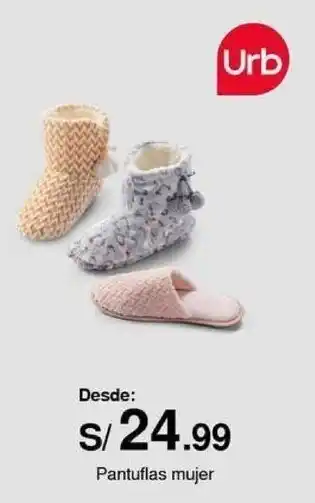 Metro Pantuflas mujer Urb oferta