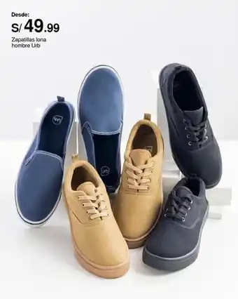 Metro Zapatillas lona hombre Urb oferta